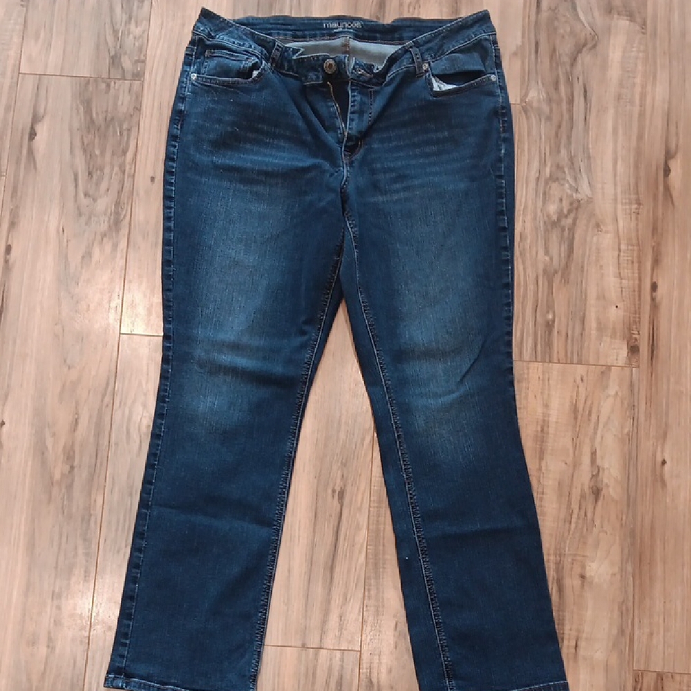 Maurices Dark Blue Straight Leg Jeans